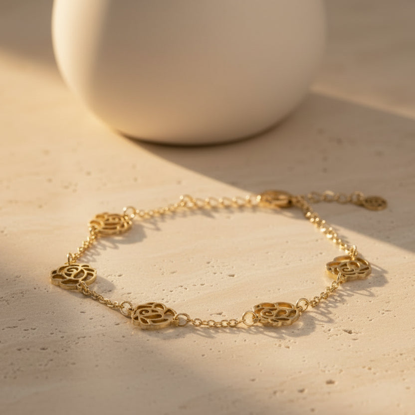 Chain Rose Bracelet