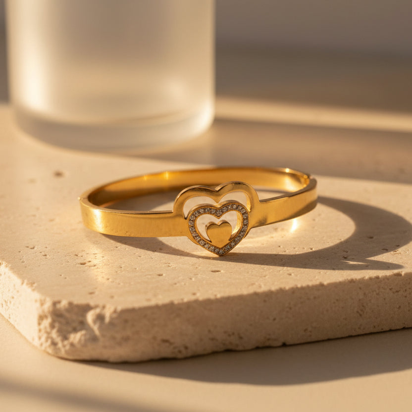 Stone Heart Bracelet