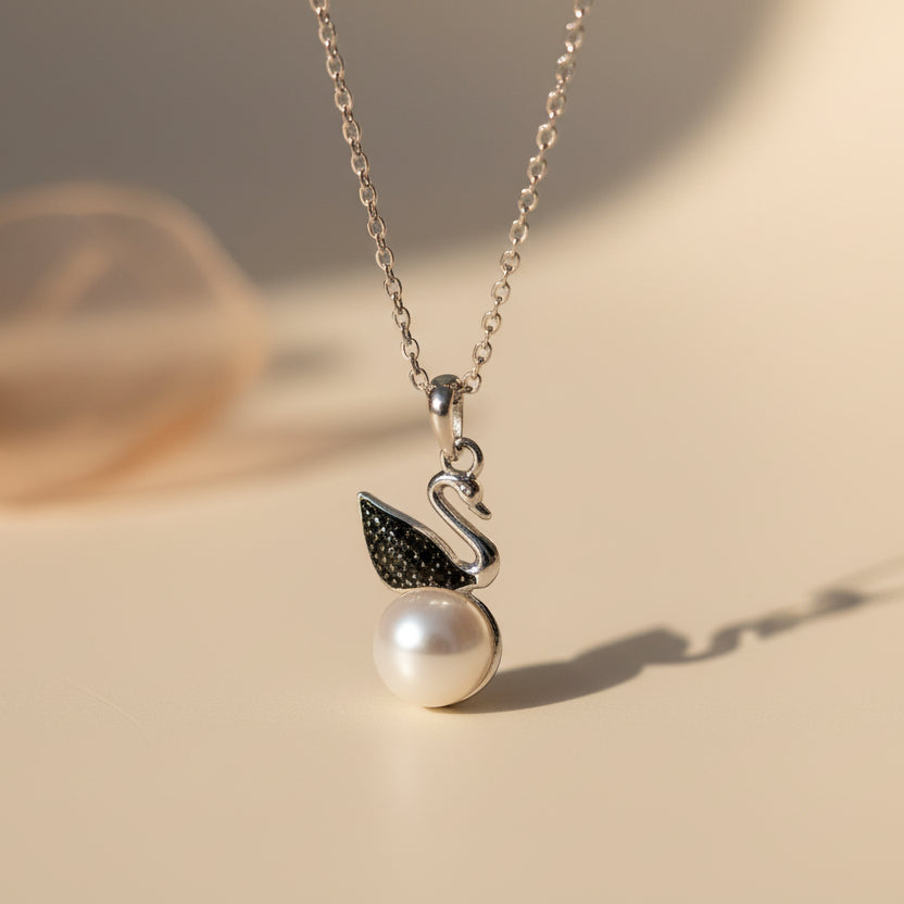 Swan Pearl Pendant