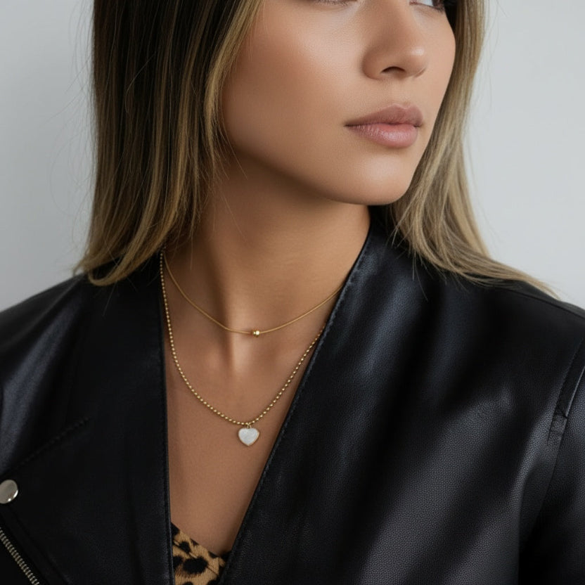 Double Layered Lariat Necklace