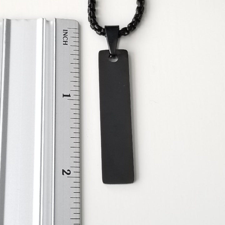 Black Chain Pendant