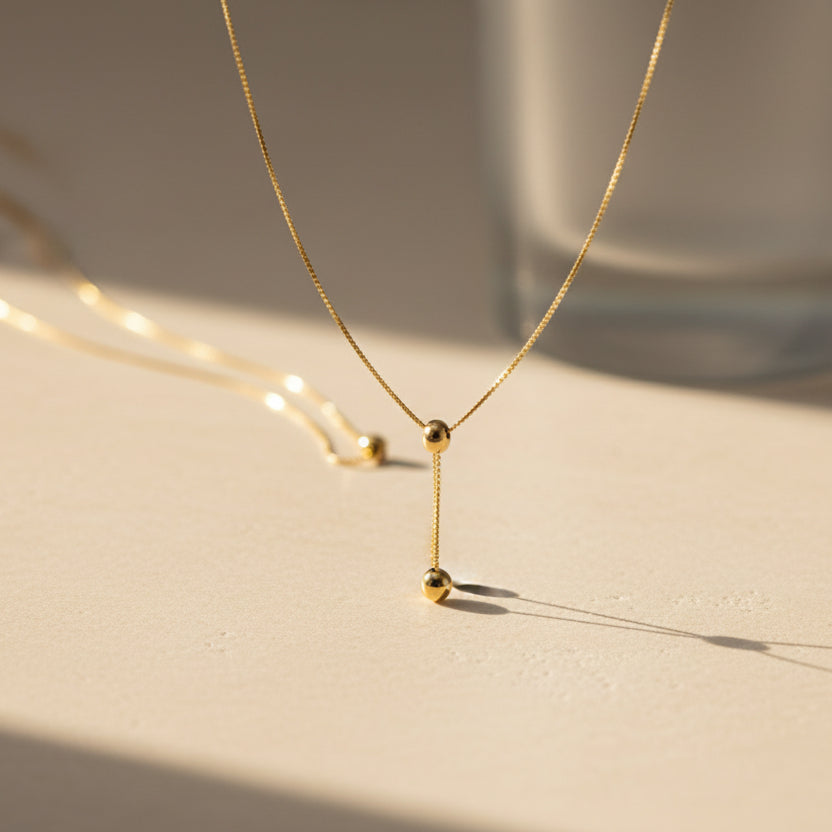 Ball Drop Gold Chain