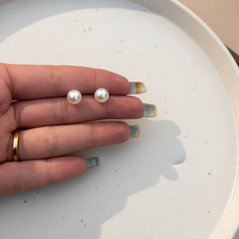 Flower Pearl Earrings