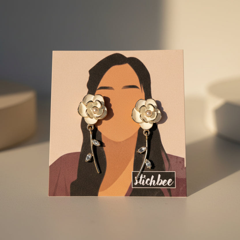 Rose Earrings