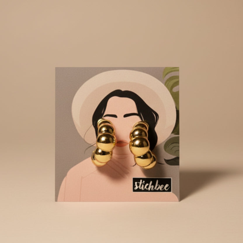 Bubble Hoop Earrings