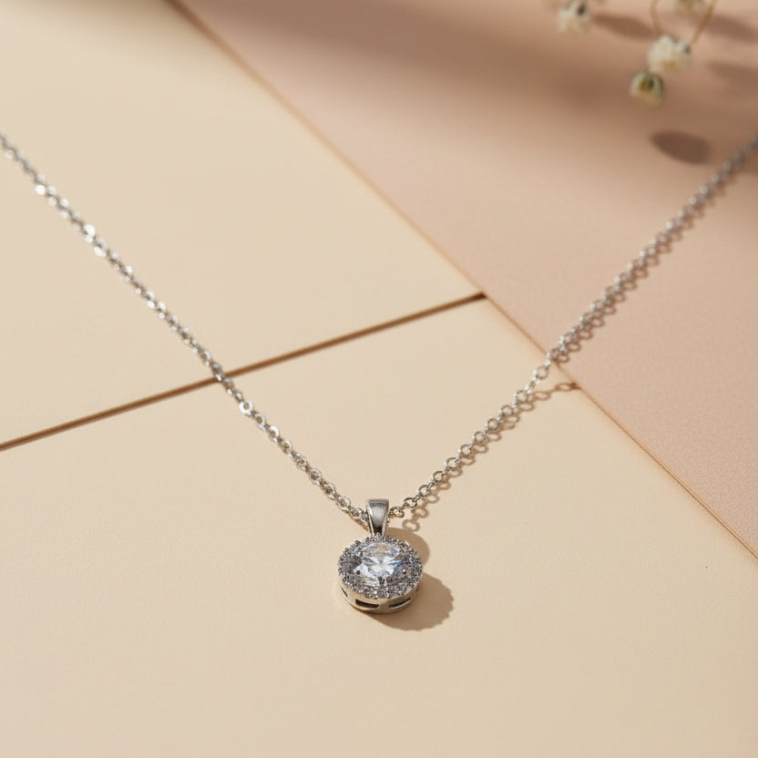 White Stone Necklace